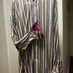 Striped Button-Up Shirt